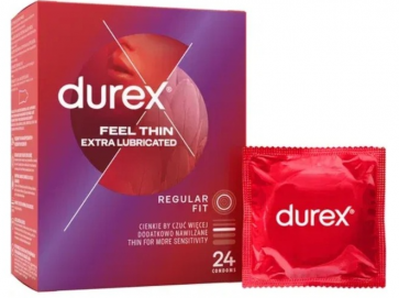 Durex feel thin extra lubricated 24’s