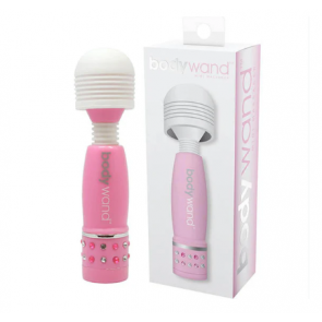 Mini masažer Bodywand – ružičasti s šljokicama